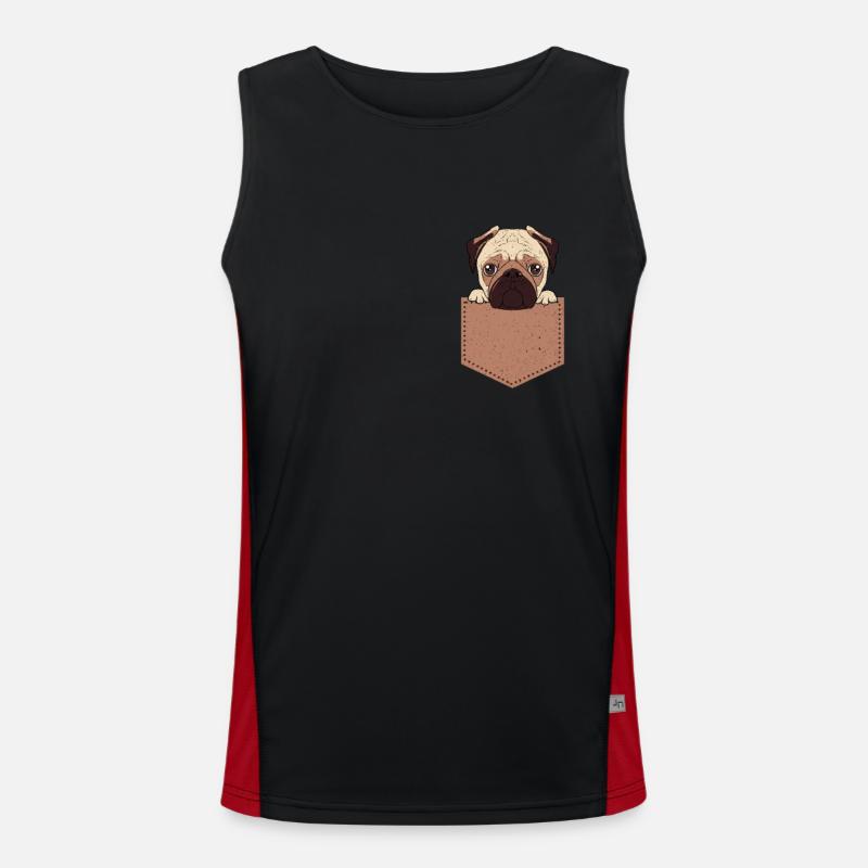 Pug Men's Functional Contrast Tank Top 