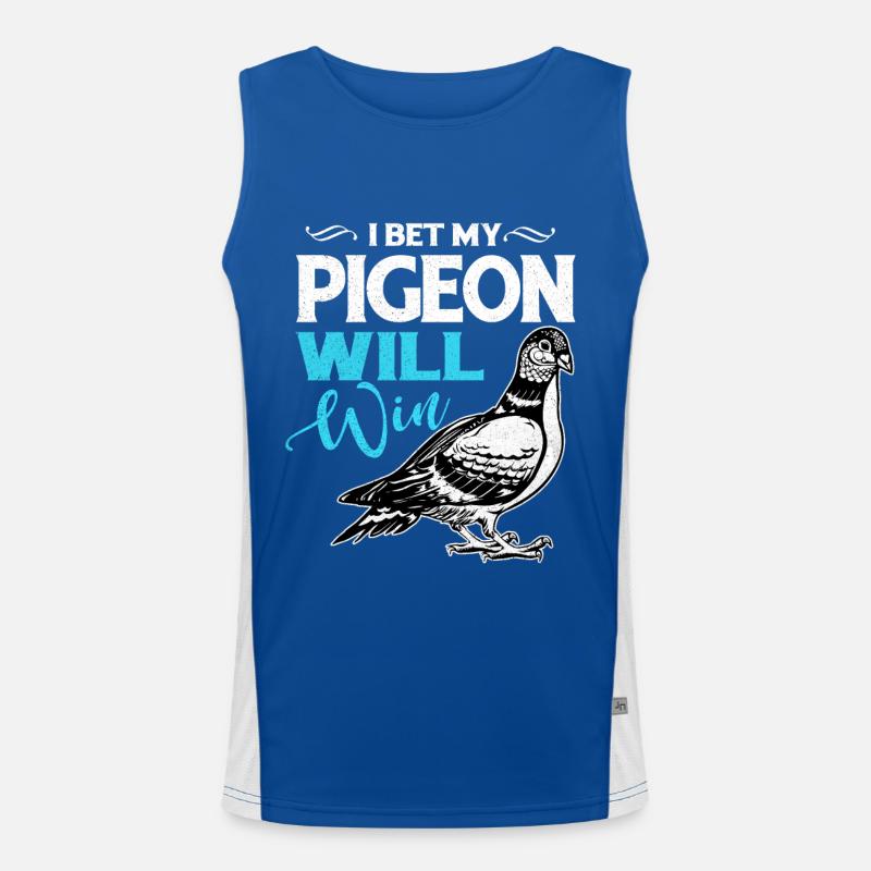 Taube Funktionelles Kontrast-Tank Top für Männer 