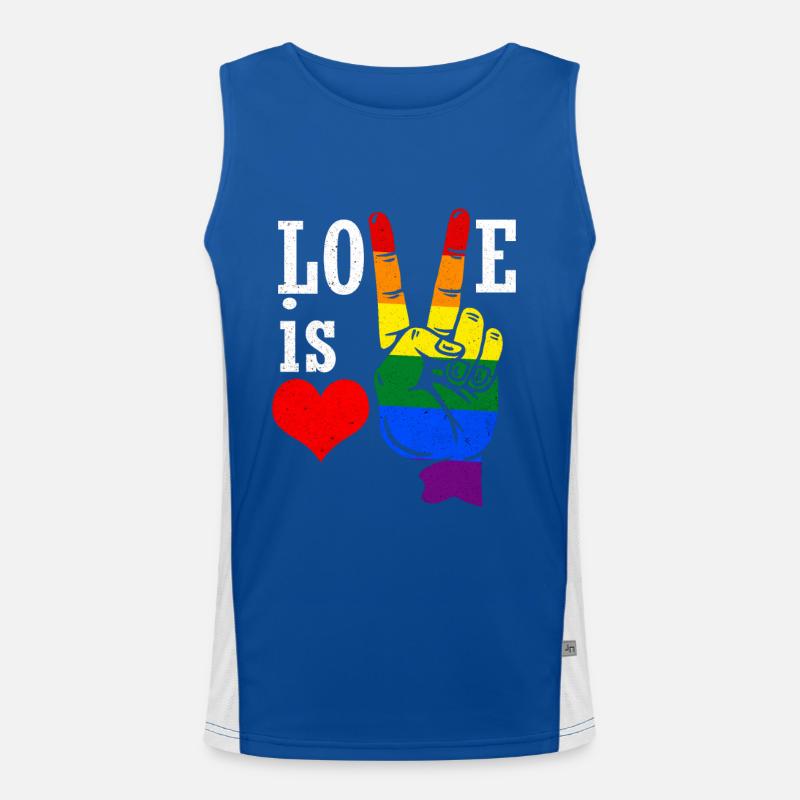 LGBT Funktionelles Kontrast-Tank Top für Männer 