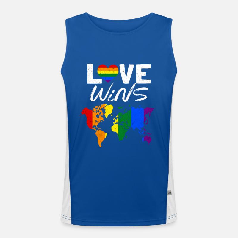 LGBT Funktionelles Kontrast-Tank Top für Männer 