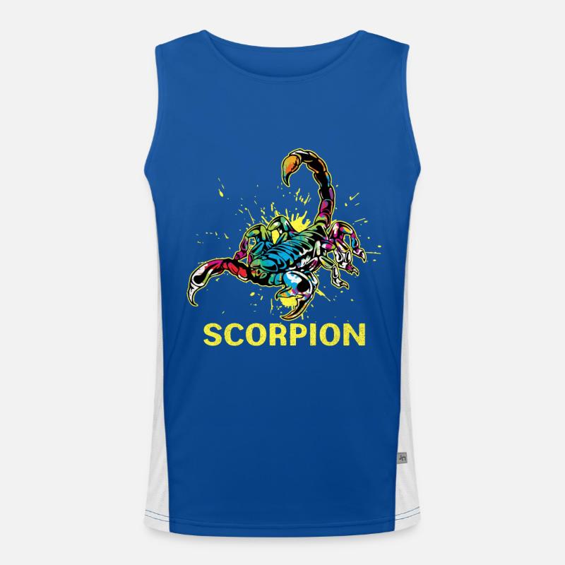 Skorpion Funktionelles Kontrast-Tank Top für Männer 