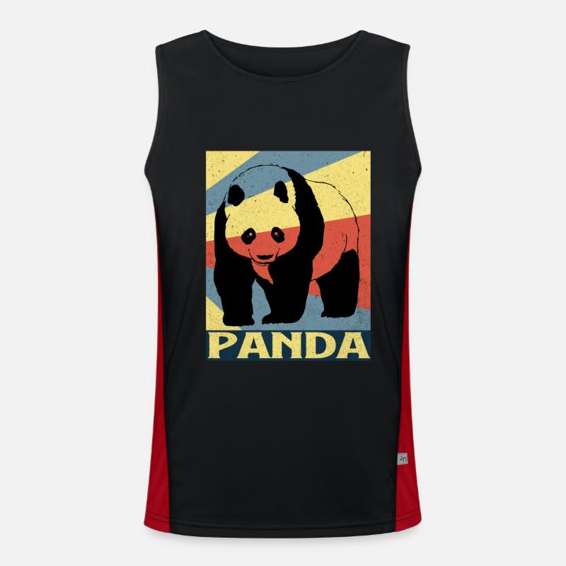 Panda Men's Functional Contrast Tank Top 