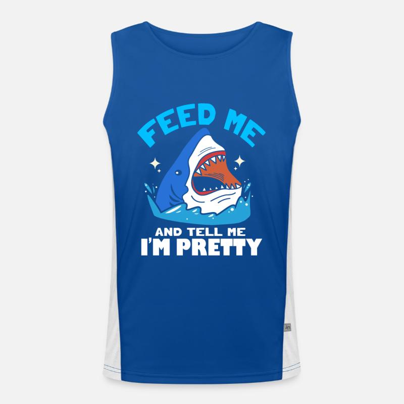 Requin Requin Requin nageoires de requin Océan Débardeur respirant contrasté Homme 