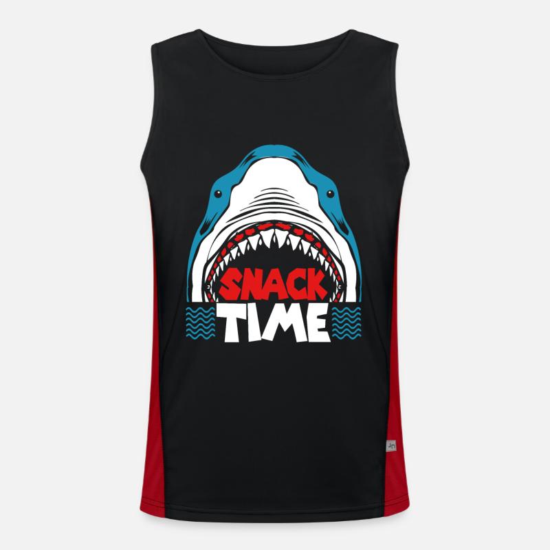 Requin Requin Requin nageoires de requin Océan Débardeur respirant contrasté Homme 