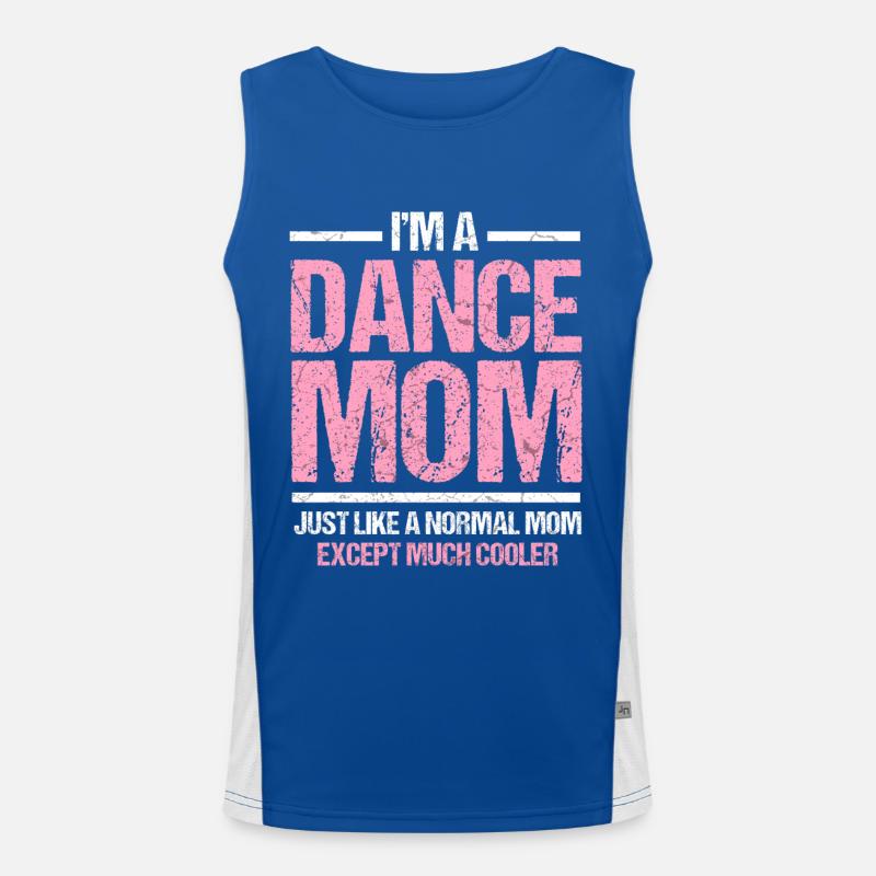 Dance Mom Dancing Mother Disco Gift Men's Functional Contrast Tank Top 