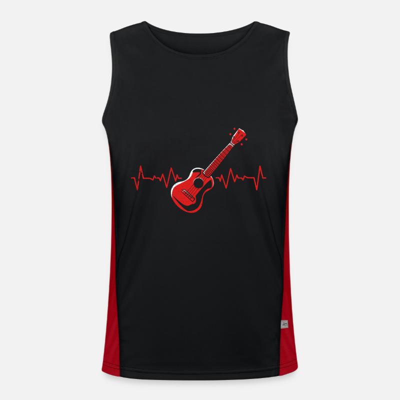 guitar Men's Functional Contrast Tank Top 
