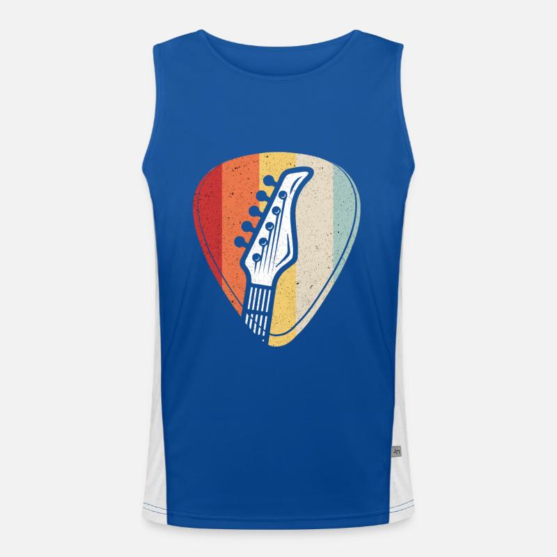 guitar Men's Functional Contrast Tank Top 