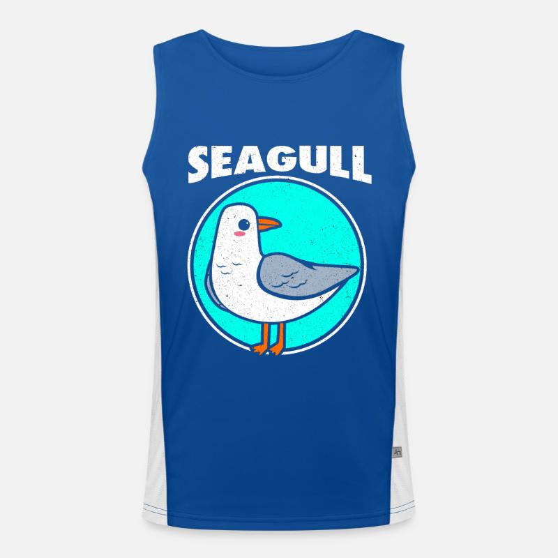 Möwe Funktionelles Kontrast-Tank Top für Männer 