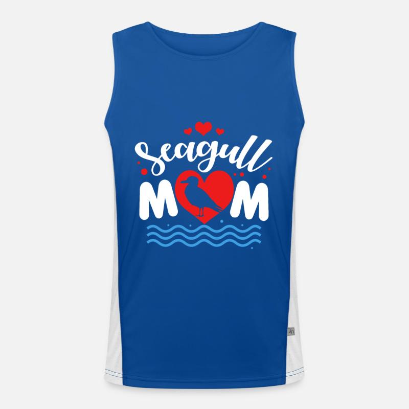 Seagull Gift Seabird Moin Bird Tern Men's Functional Contrast Tank Top 