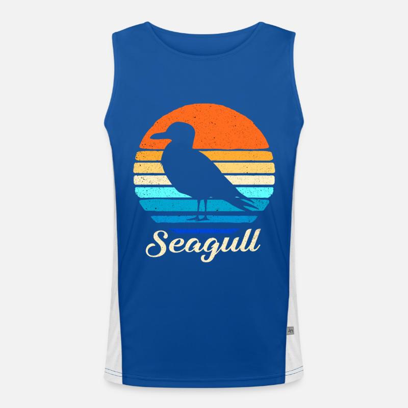 Möwe Funktionelles Kontrast-Tank Top für Männer 