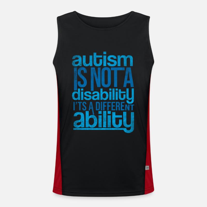 Autismus Funktionelles Kontrast-Tank Top für Männer 