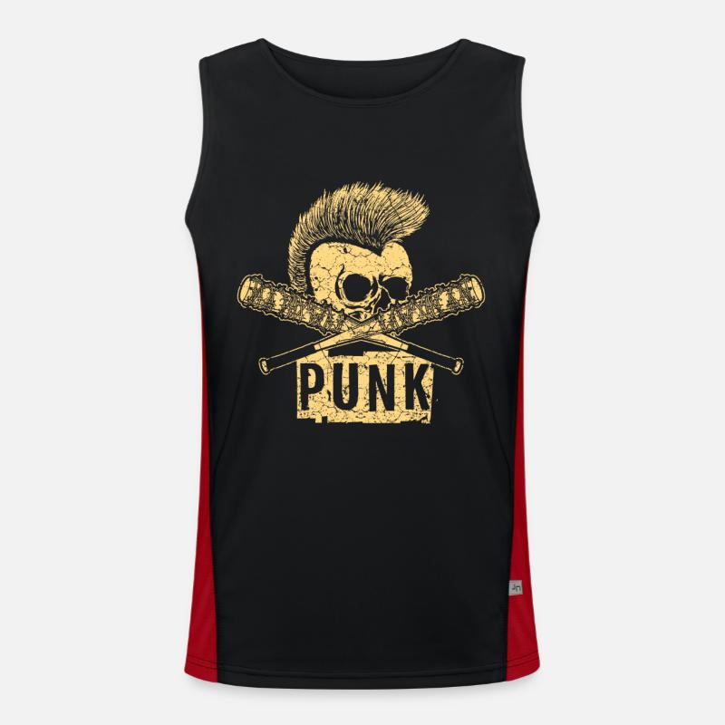 Punk Punk Rock Music Punks Anarchy Punk Gift Men's Functional Contrast Tank Top 