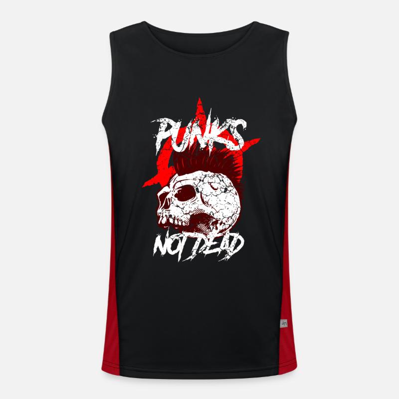 Punk Punk Rock Musique Punks Anarchy Punk Gift Débardeur respirant contrasté Homme 
