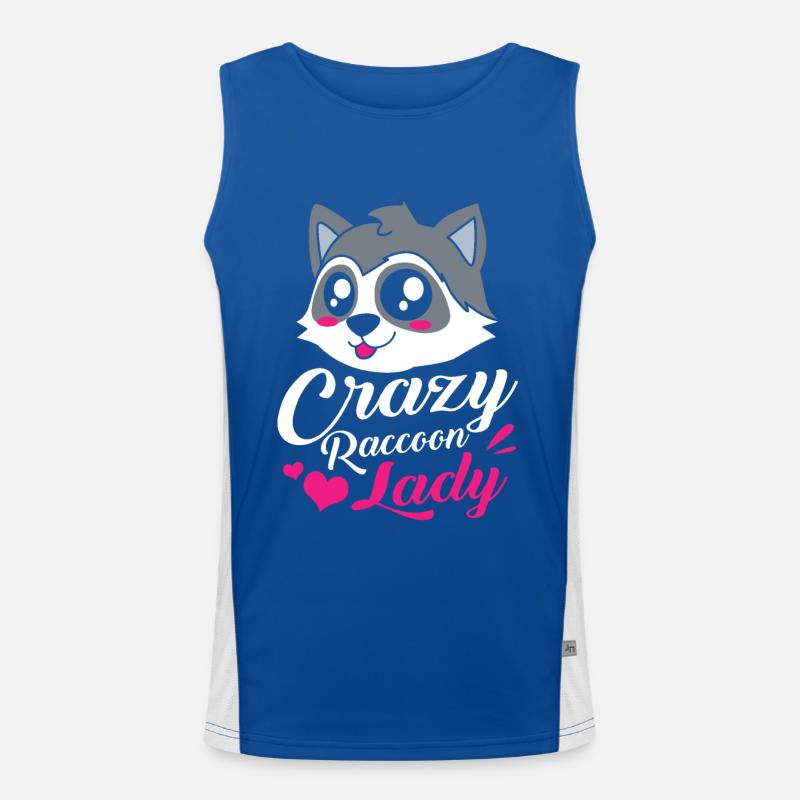 Waschbär Mutter Freundin Geschenk Mama Funktionelles Kontrast-Tank Top für Männer 