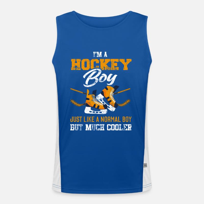 Hockey Junge Funktionelles Kontrast-Tank Top für Männer 