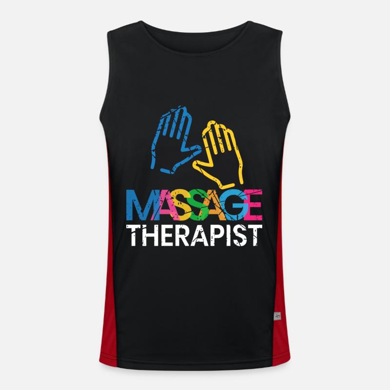 Massage Débardeur respirant contrasté Homme 