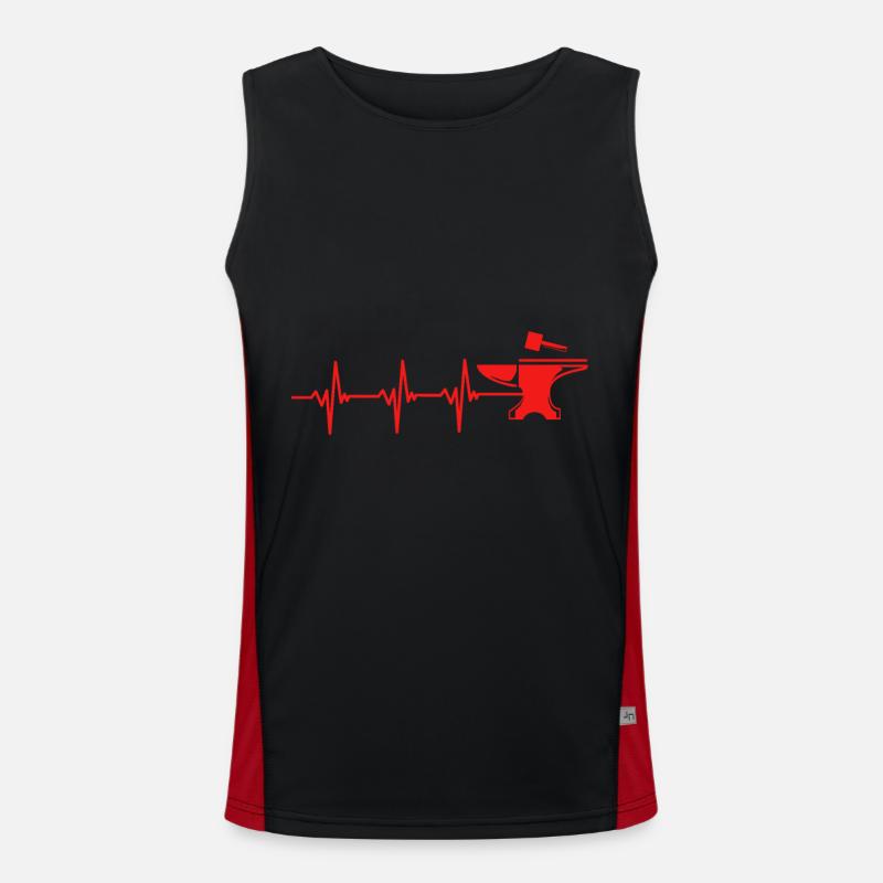 Blacksmith anvil Men's Functional Contrast Tank Top 