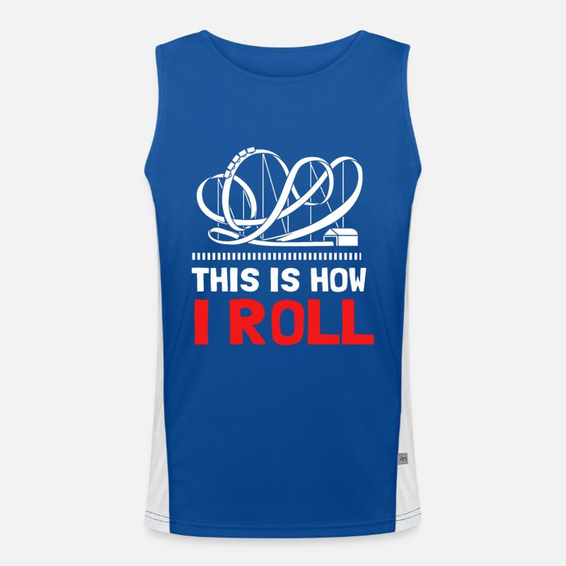 roller coaster Men's Functional Contrast Tank Top 