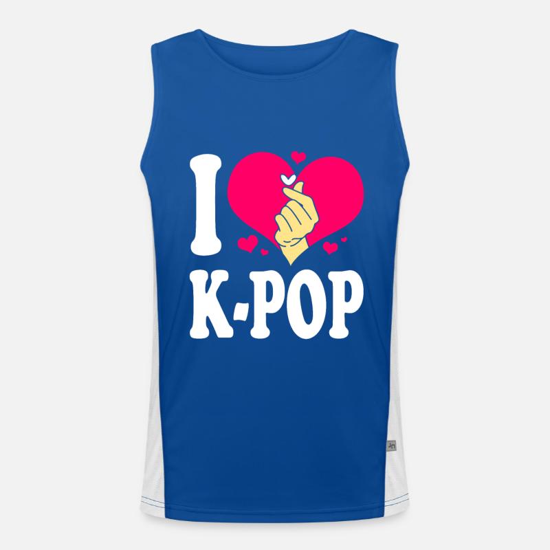 K-Pop Funktionelles Kontrast-Tank Top für Männer 