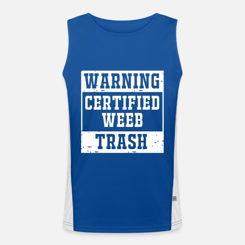 Anime Weeb Trash Funktionelles Kontrast-Tank Top für Männer 