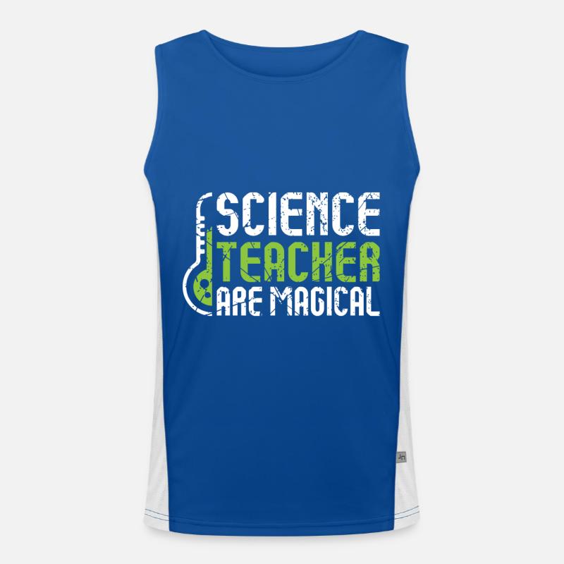 Wissenschaft Lehrer Science Funktionelles Kontrast-Tank Top für Männer 