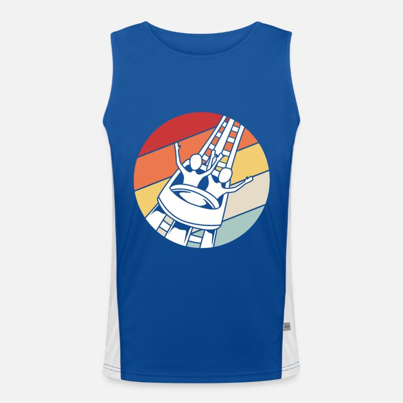Roller coaster Men's Functional Contrast Tank Top 