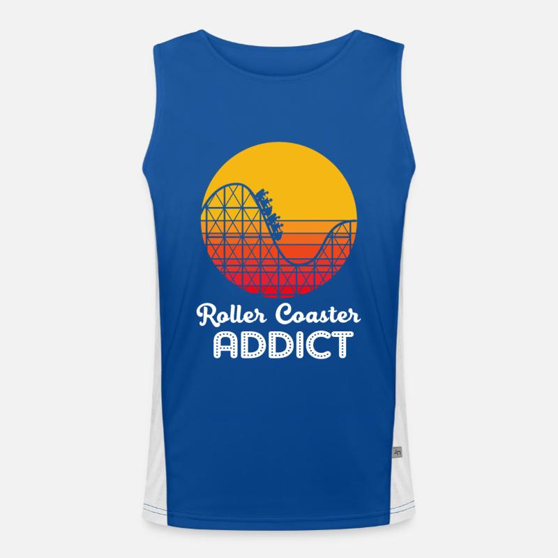 Achterbahn Funktionelles Kontrast-Tank Top für Männer 