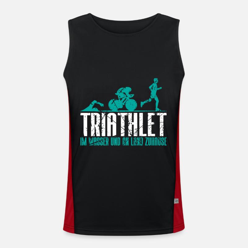 Triathlete Gift Men's Functional Contrast Tank Top 