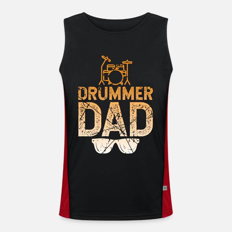 Batteur de papa batteur Débardeur respirant contrasté Homme 