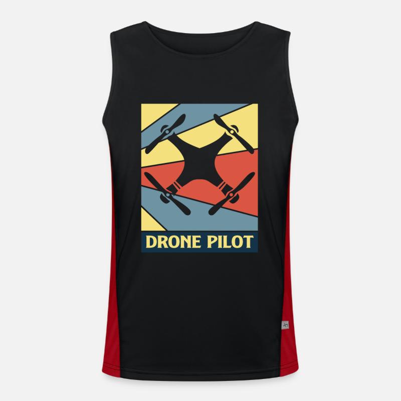 drone Men's Functional Contrast Tank Top 