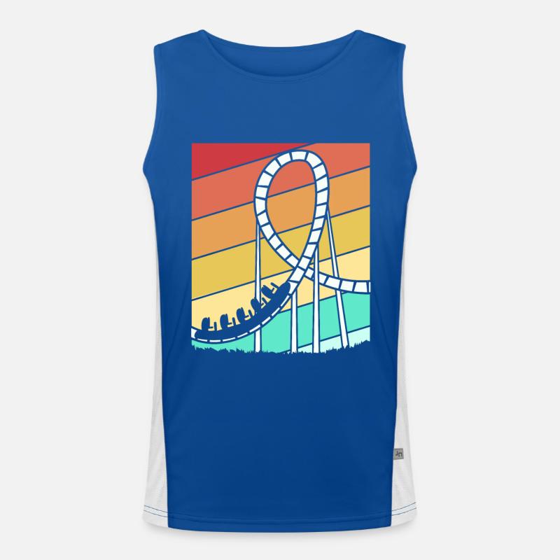 Achterbahn Funktionelles Kontrast-Tank Top für Männer 