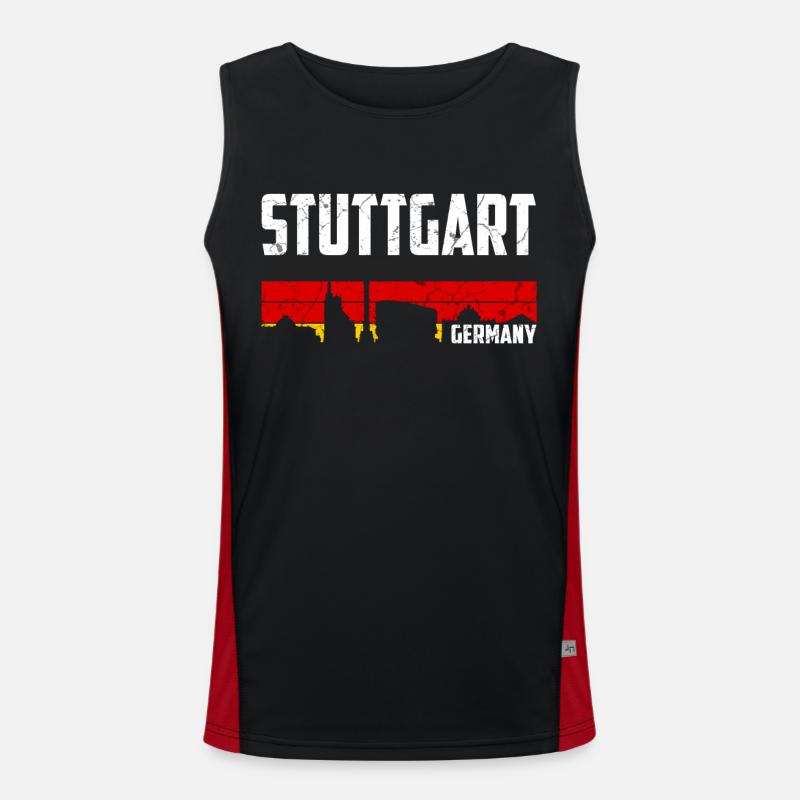 Stuttgart Allemagne Débardeur respirant contrasté Homme 