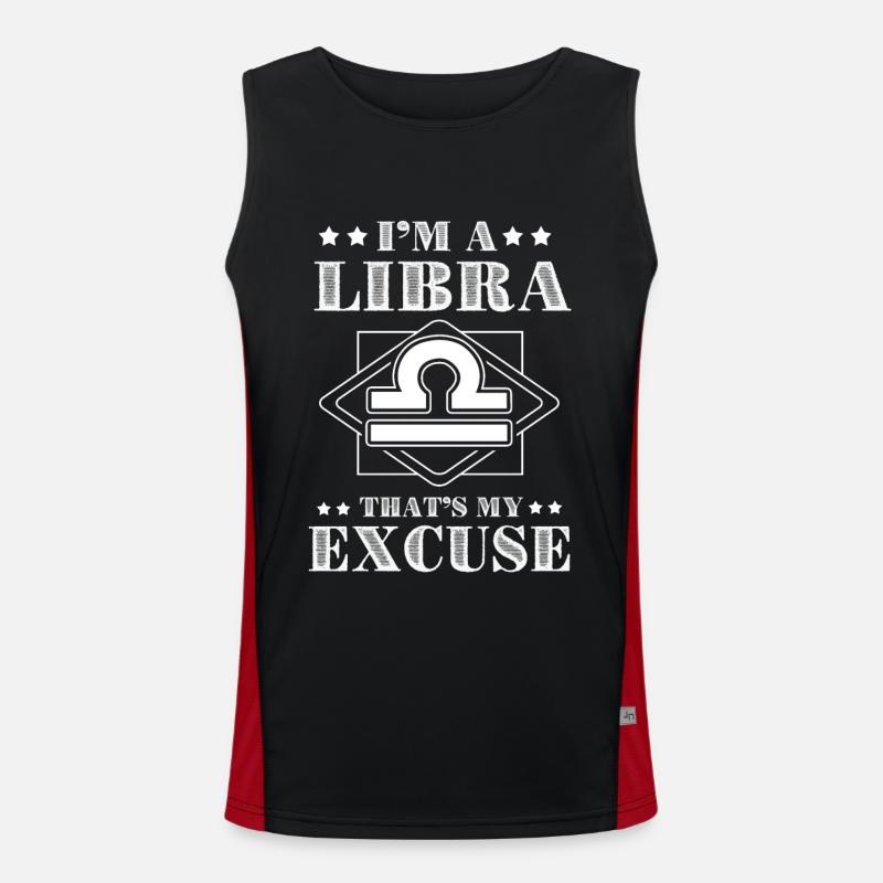 Zodiac Libra Men's Functional Contrast Tank Top 
