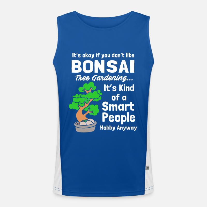 Bonsai Baum Funktionelles Kontrast-Tank Top für Männer 