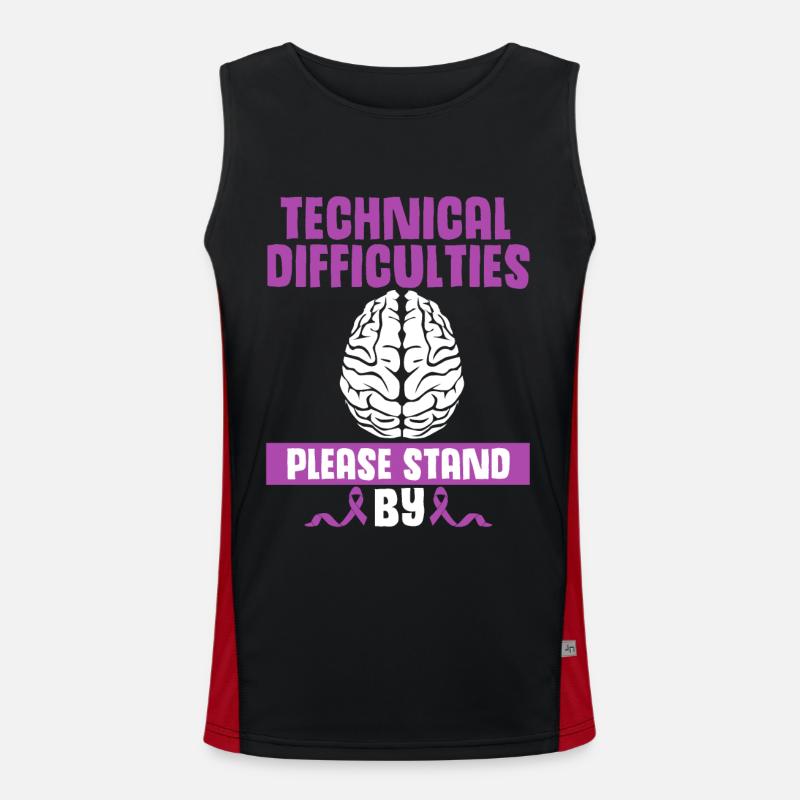 epilepsy Men's Functional Contrast Tank Top 