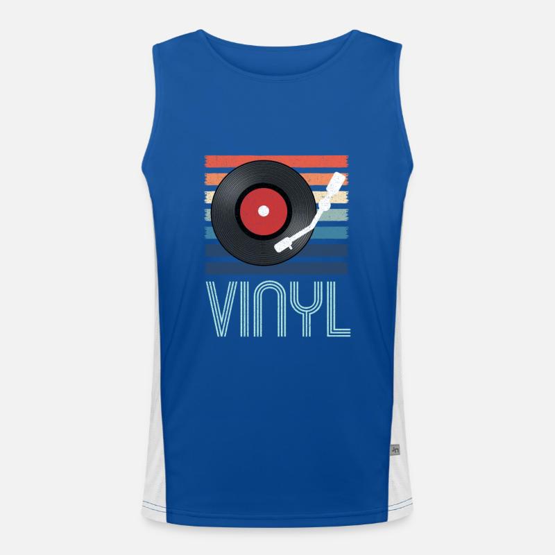 record player Men's Functional Contrast Tank Top 