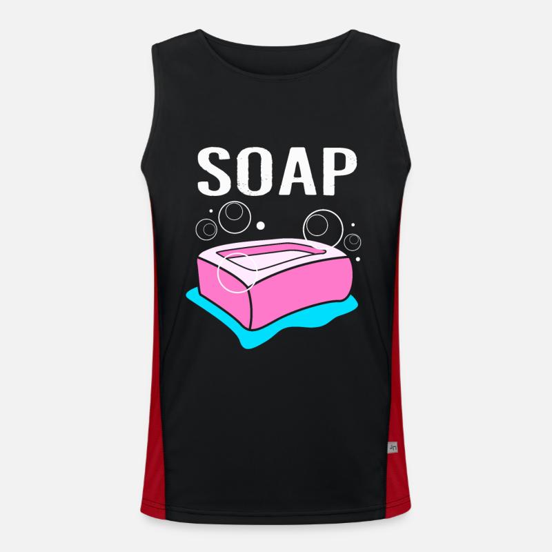 Seife Funktionelles Kontrast-Tank Top für Männer 