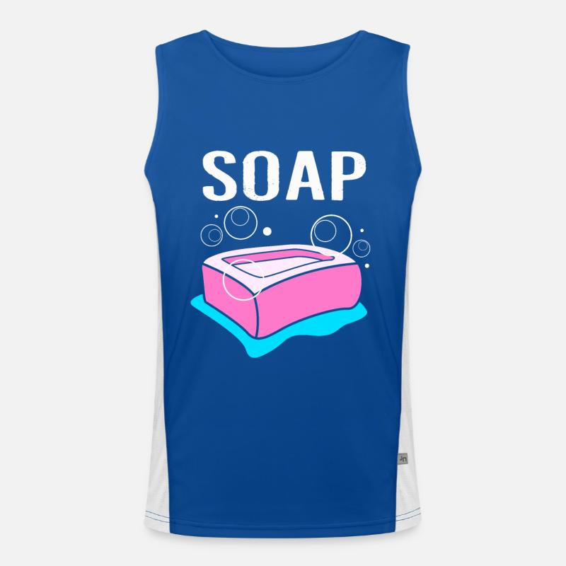 Seife Funktionelles Kontrast-Tank Top für Männer 