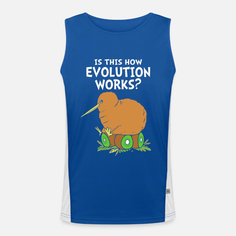 kiwi-vogel Kiwi Vogel Funktionelles Kontrast-Tank Top für Männer 