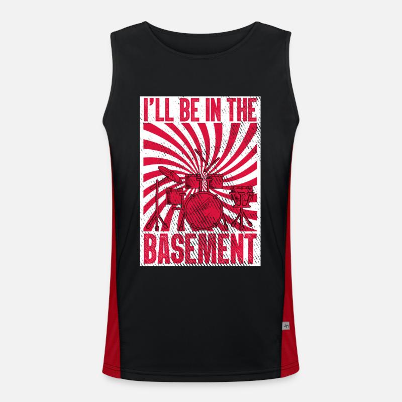 I set the pace before drummers drummers Men's Functional Contrast Tank Top 