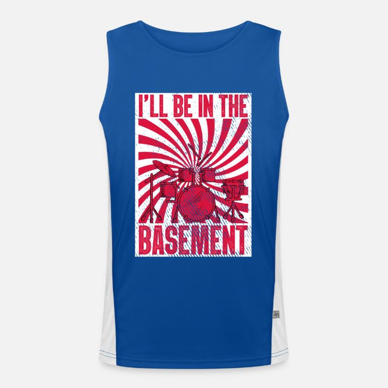 I set the pace before drummers drummers Men's Functional Contrast Tank Top 