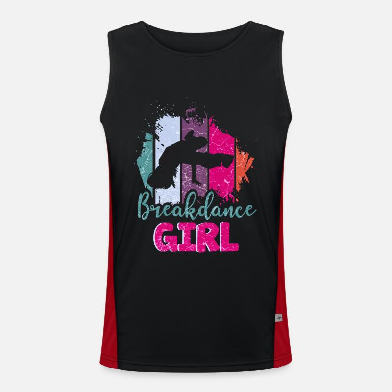 Danse danse break dance filles Débardeur respirant contrasté Homme 