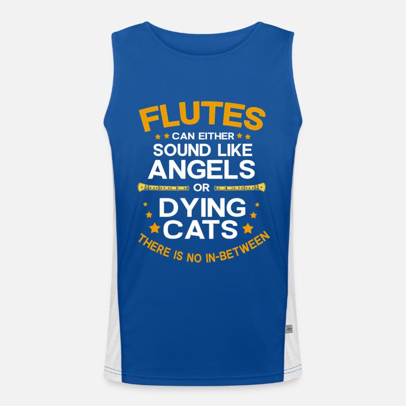 Flöte Funktionelles Kontrast-Tank Top für Männer 
