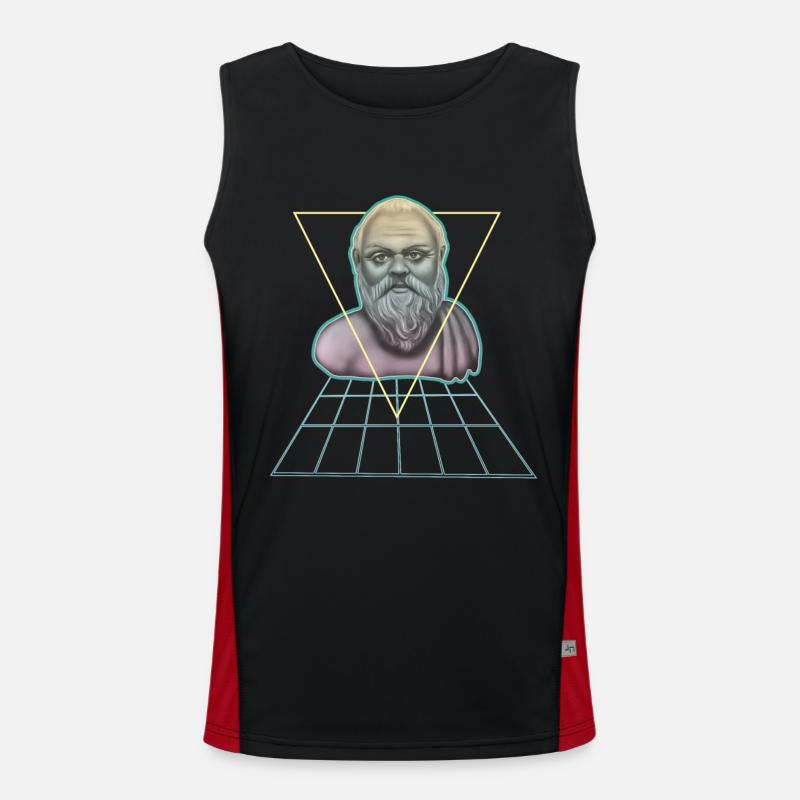 Socrate Philosophe grec moderne Débardeur respirant contrasté Homme 