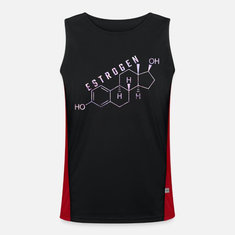 estrogen molecule Men's Functional Contrast Tank Top 