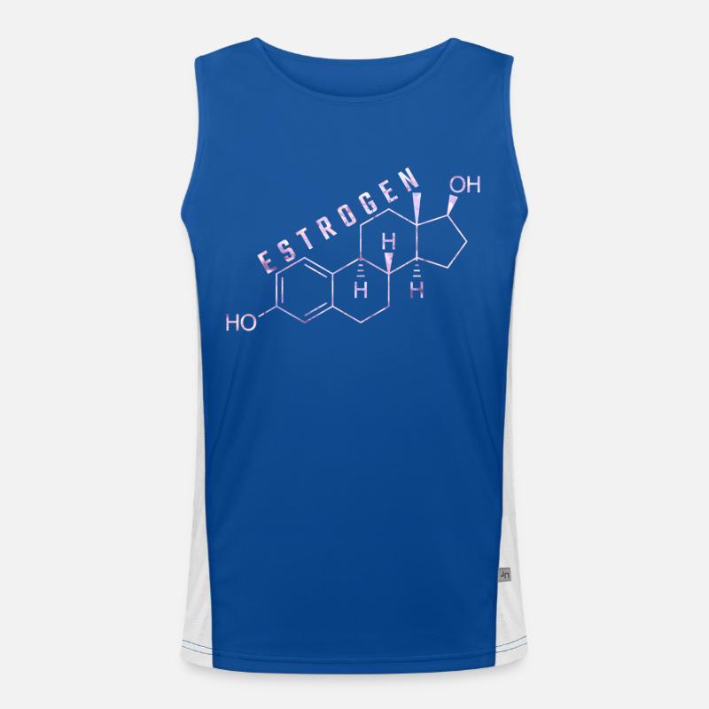 molécule d’œstrogène Débardeur respirant contrasté Homme 