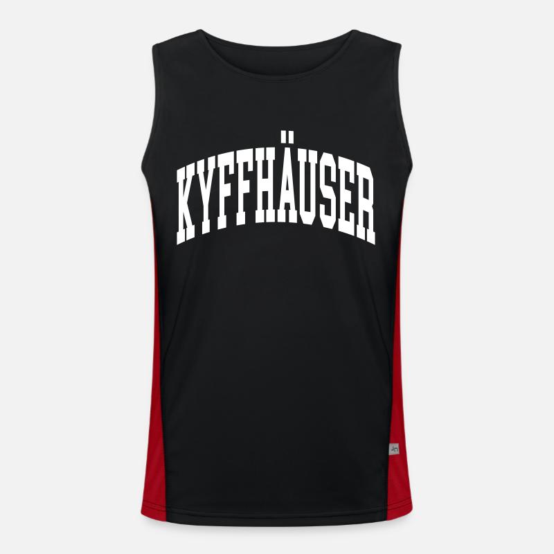 Kyffhäuser - Débardeur respirant contrasté Homme - noir/rouge