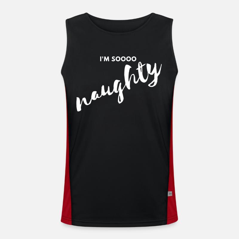 Ich bin so frech Funktionelles Kontrast-Tank Top für Männer 