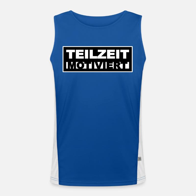 Motivation Funktionelles Kontrast-Tank Top für Männer 