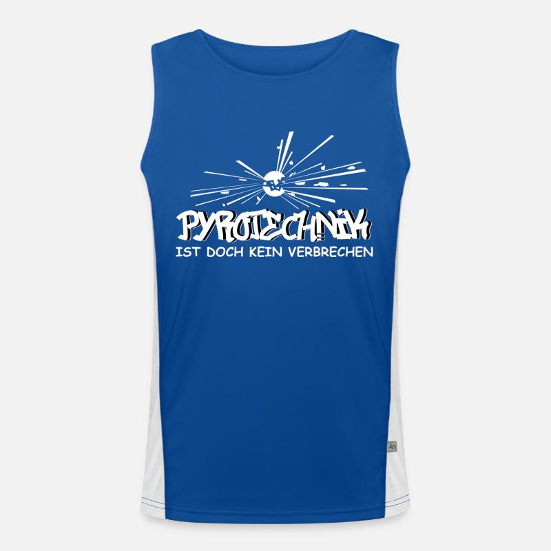 pyro Funktionelles Kontrast-Tank Top für Männer 
